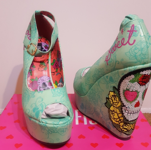 Iron Fist Sweet Tooth Peeptoe Wedges - Picture 7 of 15